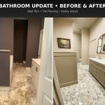 Wainscot, tile, paint, & Vanity Install